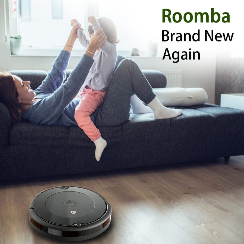 SENNII ملحقات لجهاز iRobot Roomba سلسلة 600 675 677 692 671 694 691 614 615 635 676 670 645 655 690، سلسلة 500 595 585 564 552 قطع غيار بديلة تشمل 3 فلتر، 6 فرش جانبية، 1 فرشاة شعيرات - Image 2